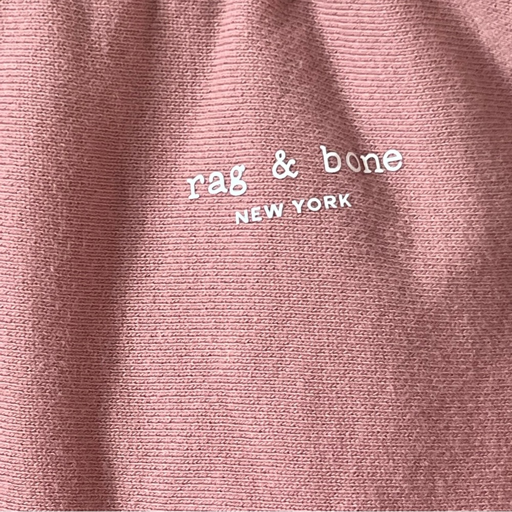 Rag & Bone Terry Dusty Pink Sweatpants Joggers Organic Cotton Size M - Picture 6 of 12
